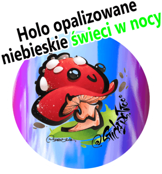 Zdjęcie Folia holograficzna opalizowana świecąca w nocy