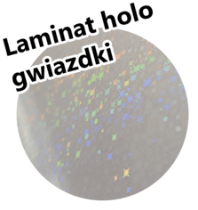 Zdjęcie Laminat holograficzny w gwiazdki